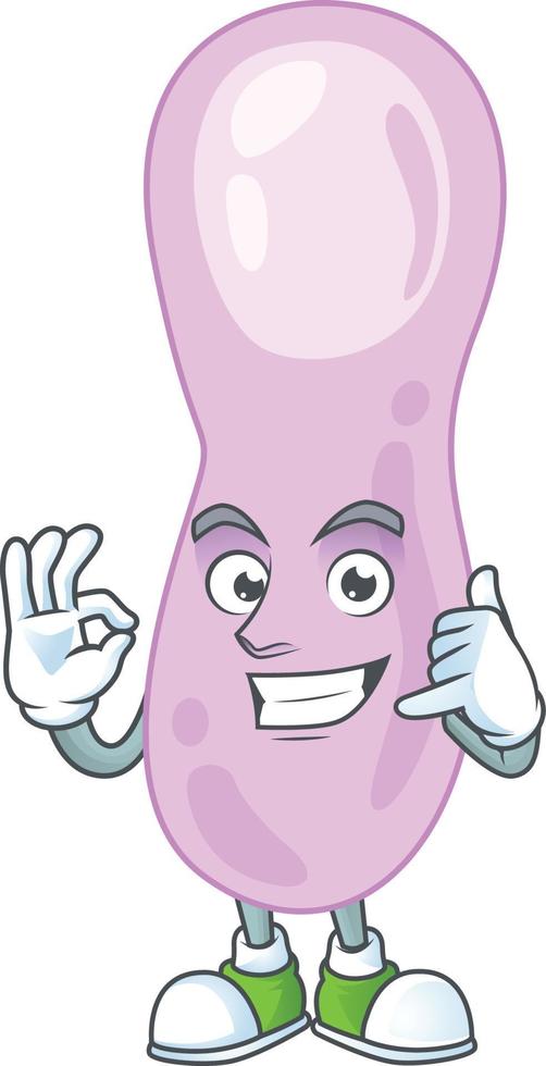 Cartoon character of clostridium botulinum vector