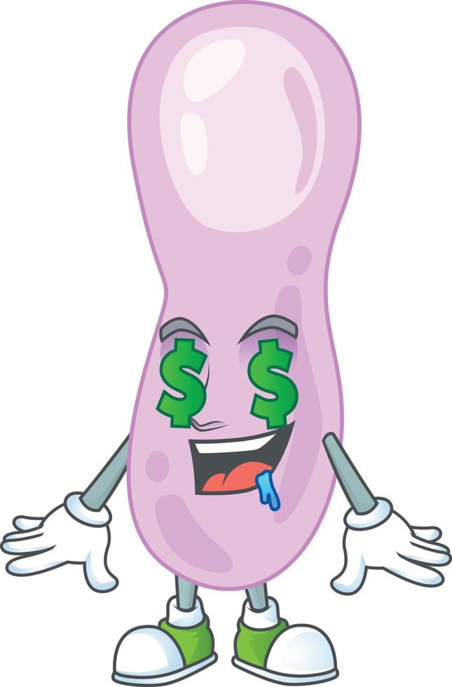 Cartoon character of clostridium botulinum vector