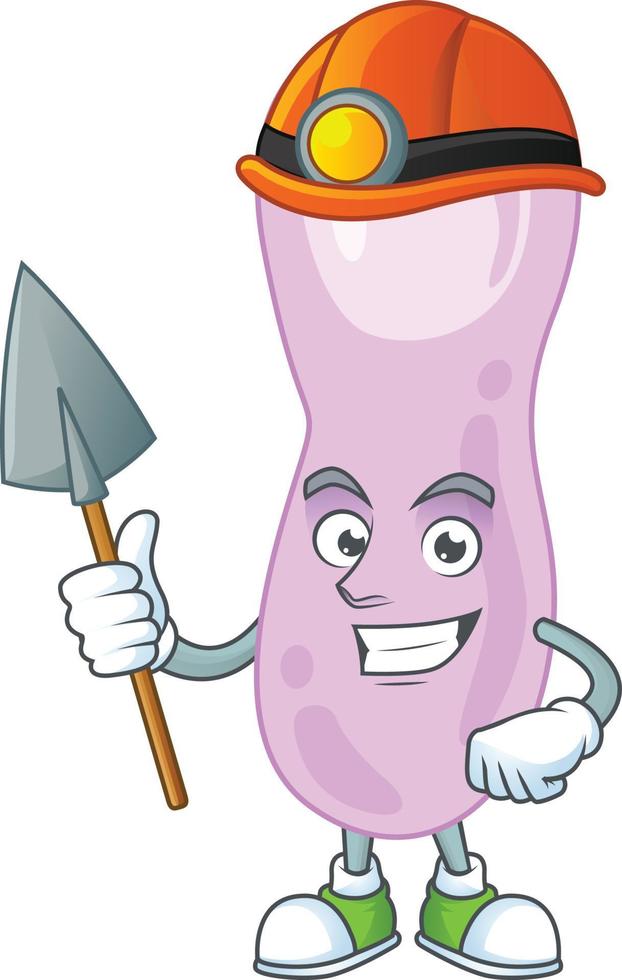 Cartoon character of clostridium botulinum vector