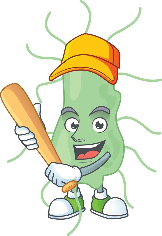 Cartoon character of salmonella vector