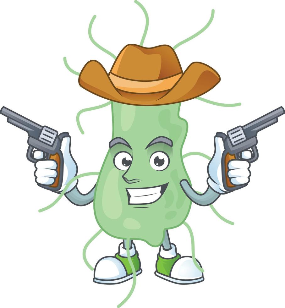 Cartoon character of salmonella vector