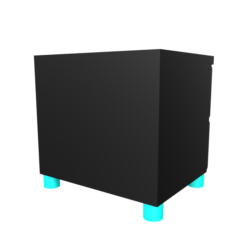 Nightstand isolated on transparent png