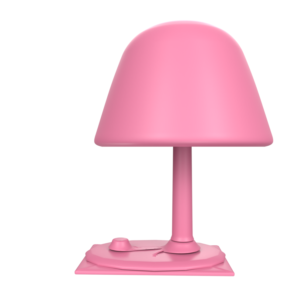 Desk lamp isolated on transparent png