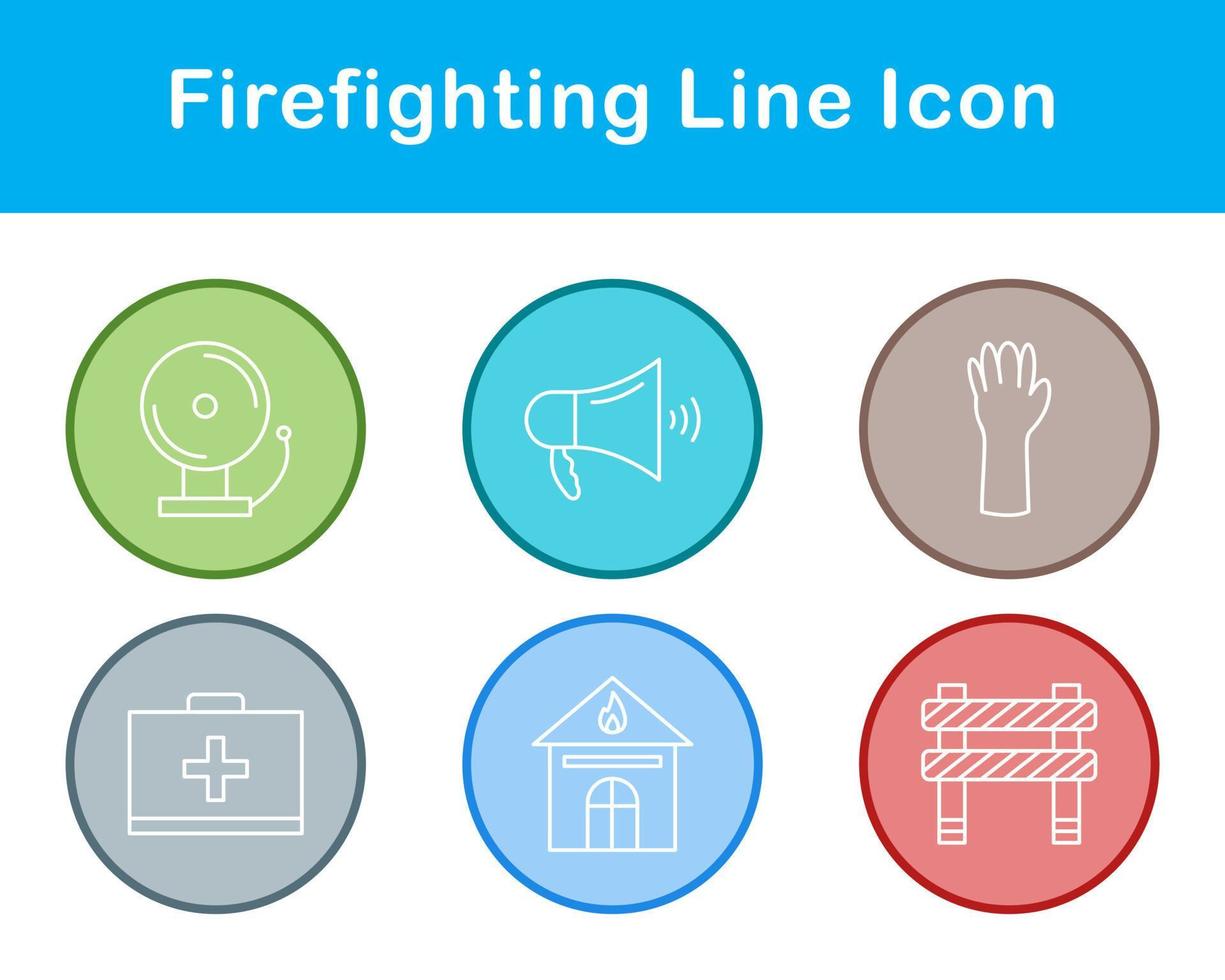 Firefighting Vector Icon Set