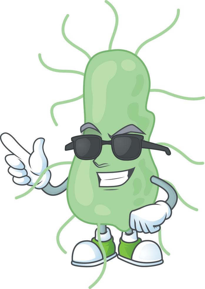 Cartoon character of salmonella vector