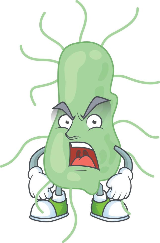 Cartoon character of salmonella vector