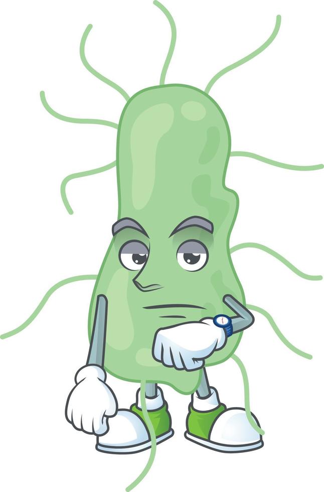 Cartoon character of salmonella vector