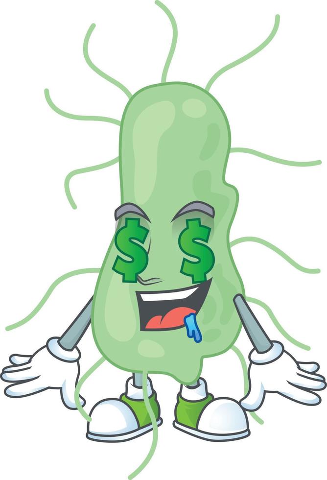 Cartoon character of salmonella vector