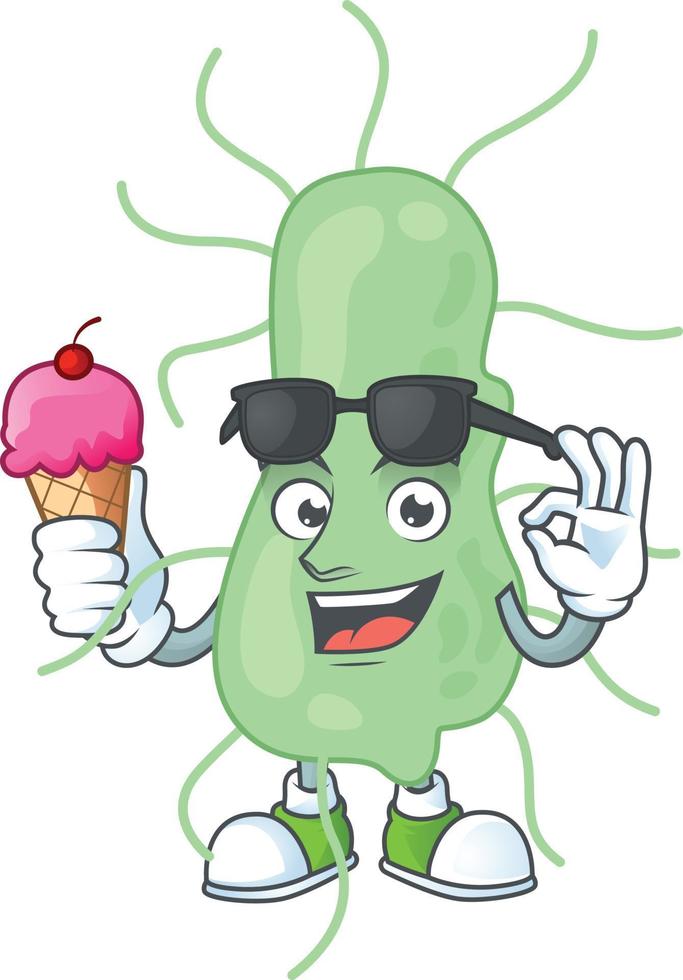 Cartoon character of salmonella vector