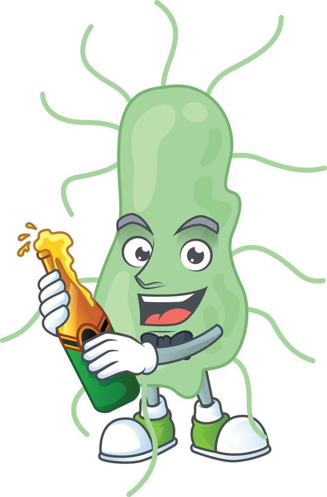 Cartoon character of salmonella vector