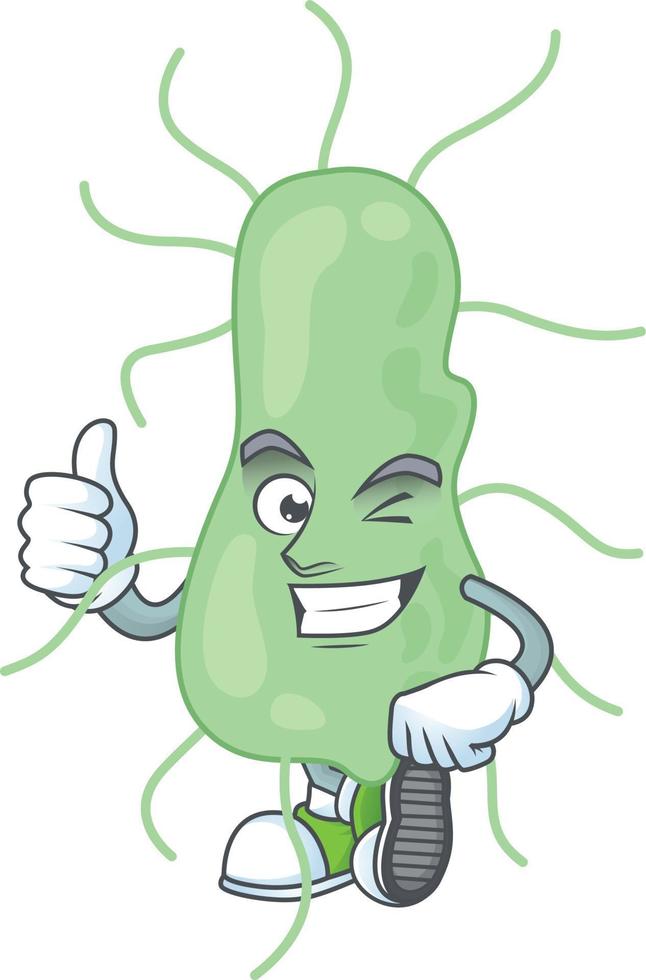 Cartoon character of salmonella vector