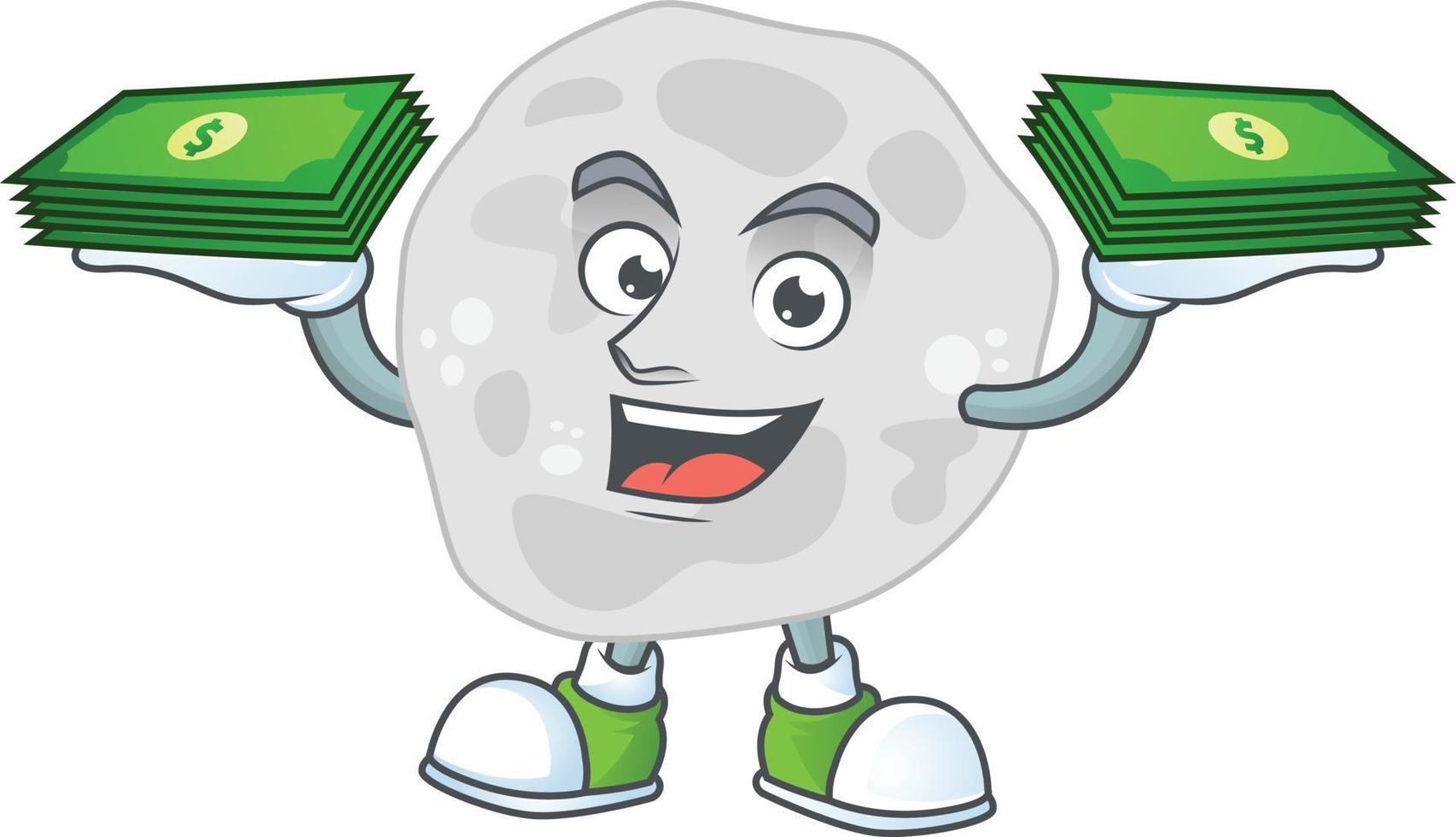 Cartoon character of fibrobacteres vector