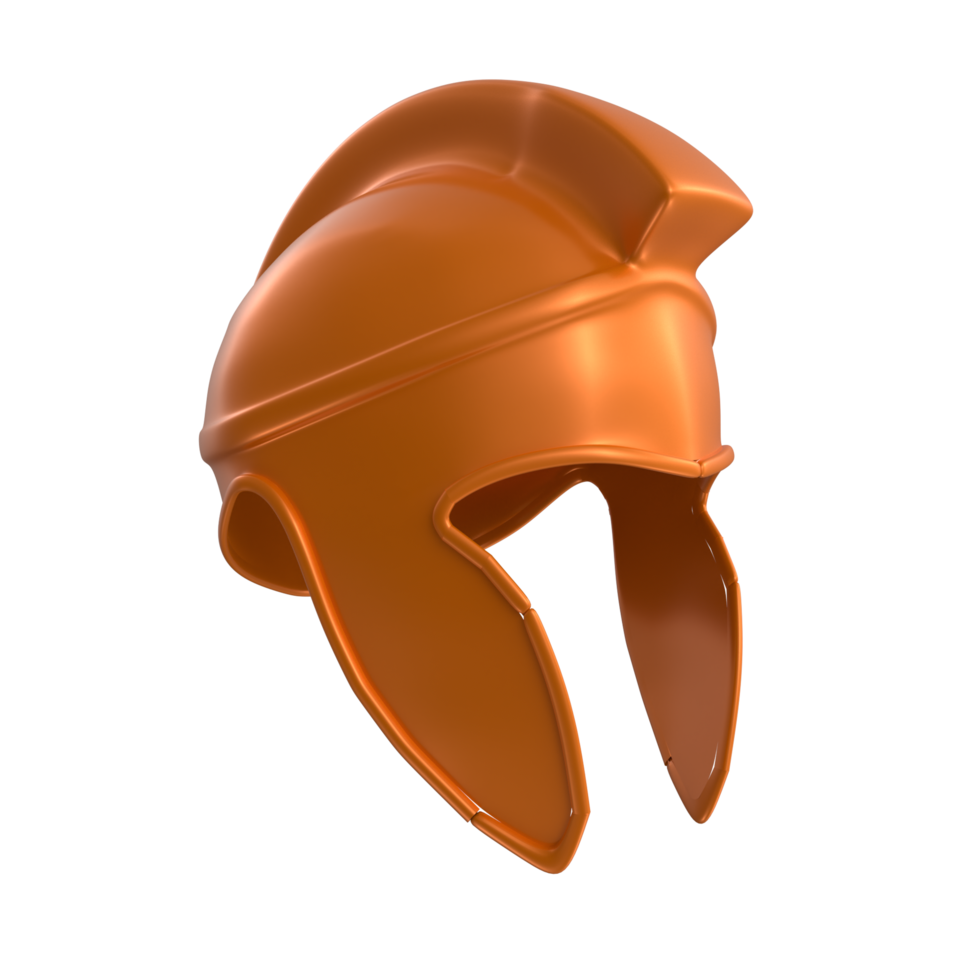 Spartan helmet isolated on transparent png