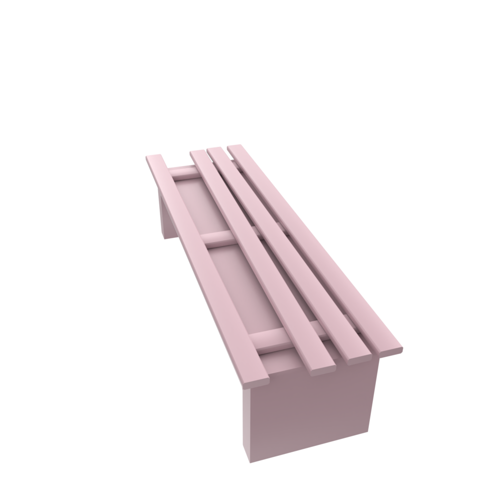 Bench isolated on transparent png