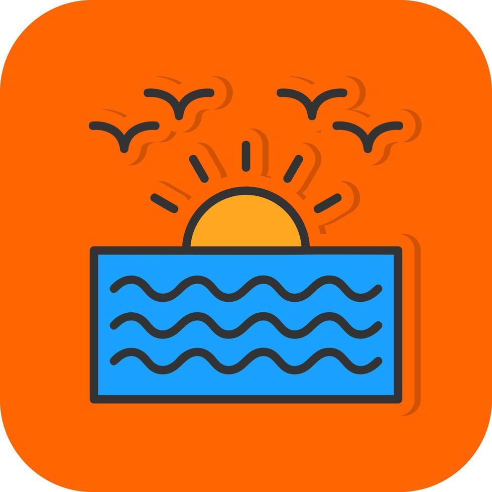 Sunrise Vector Icon Design