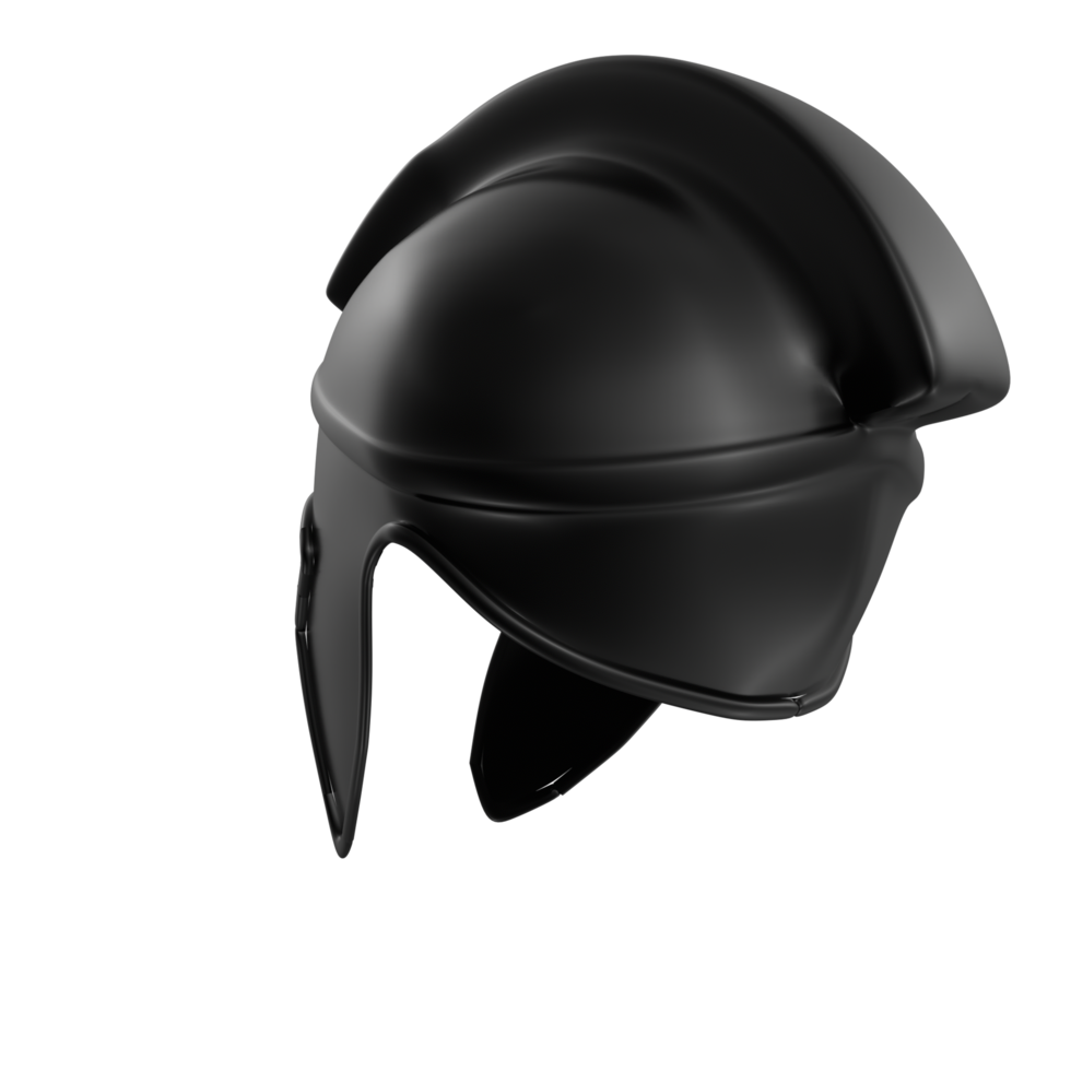 Spartan helmet isolated on transparent png