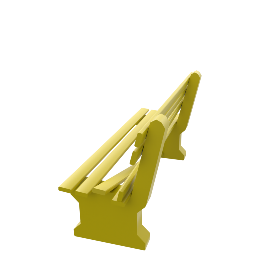 Bench isolated on transparent png