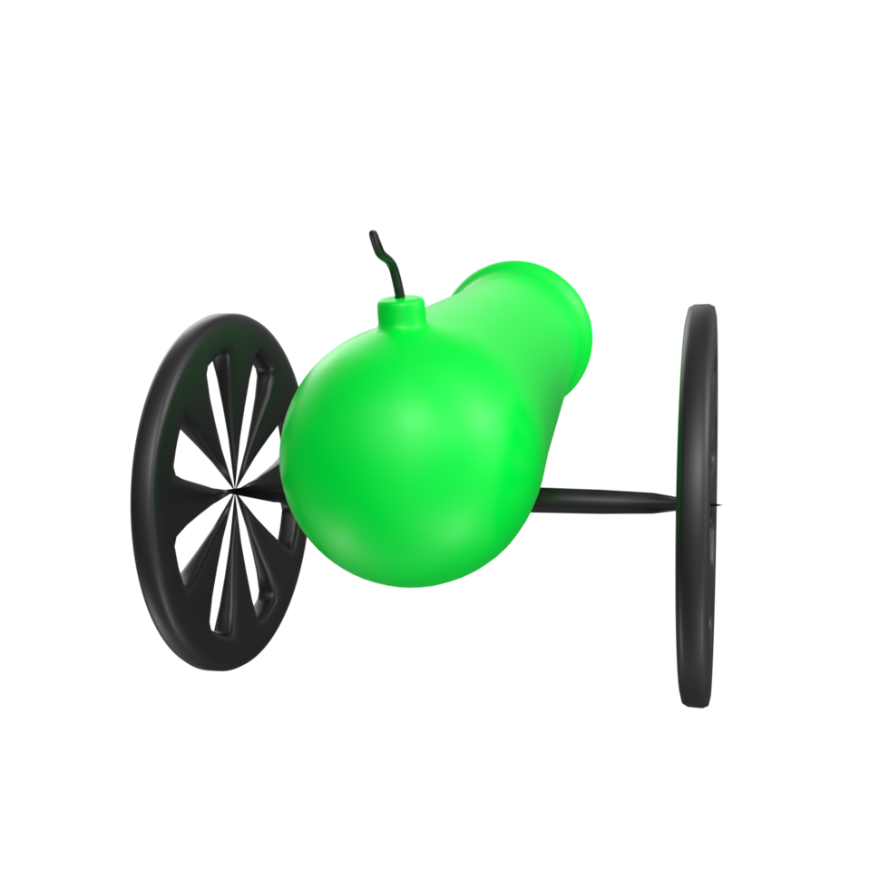 Cannon isolated on transparent png