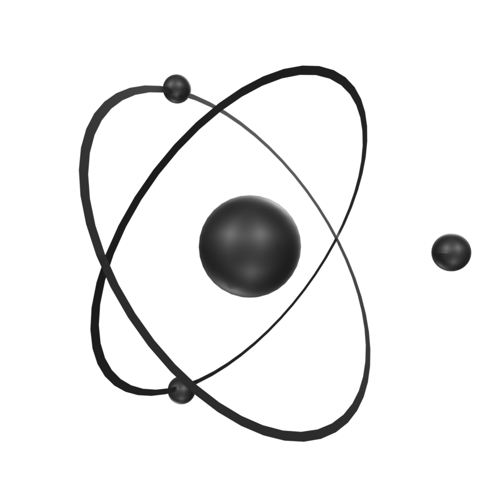 Atom isoliert auf transparent png