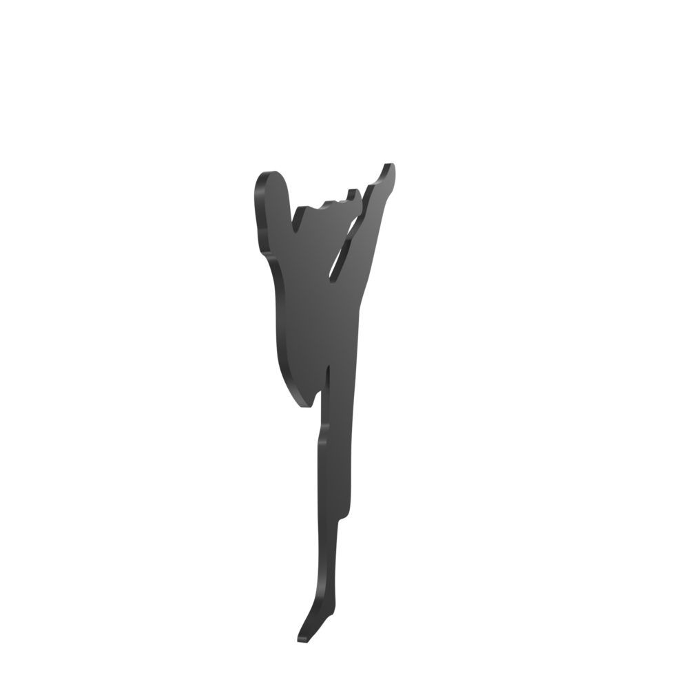 Karate boy isolated on transparent png