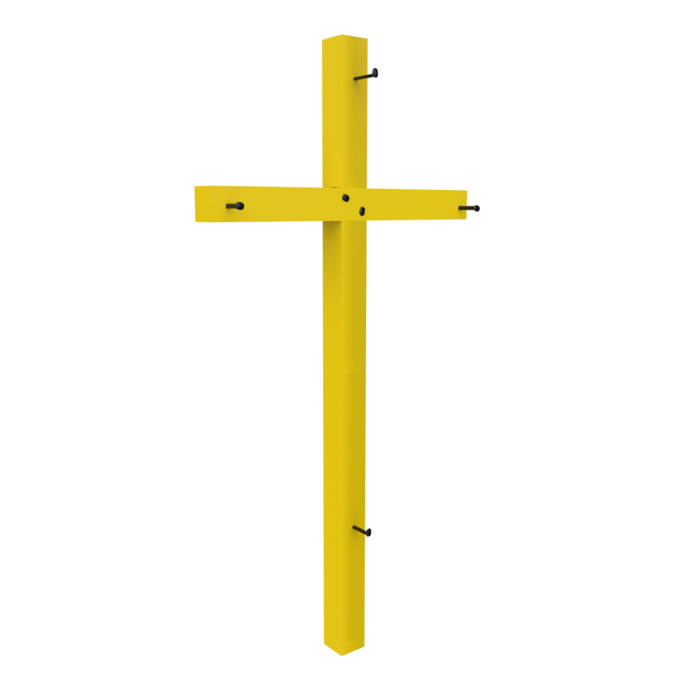 Jesus cross isolated on transparent png