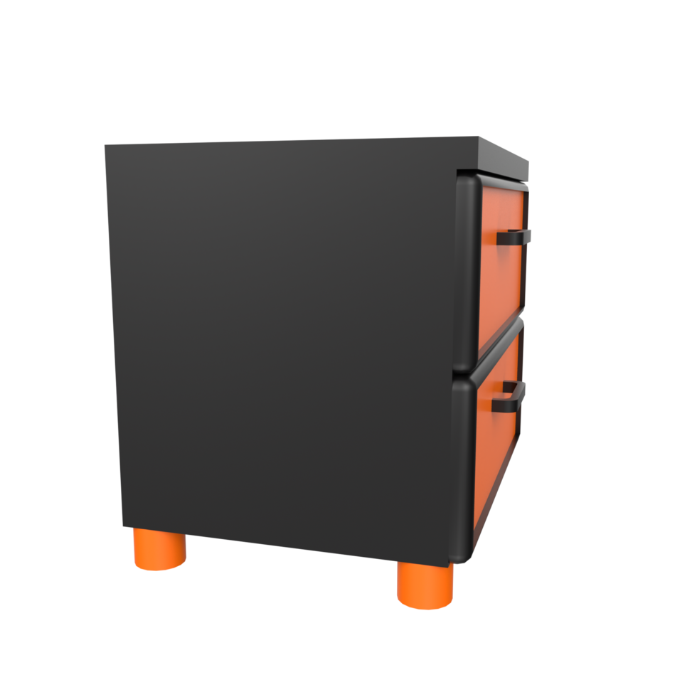 Nightstand isolated on transparent png