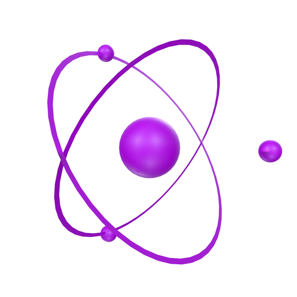 atom isolerat på transparent png