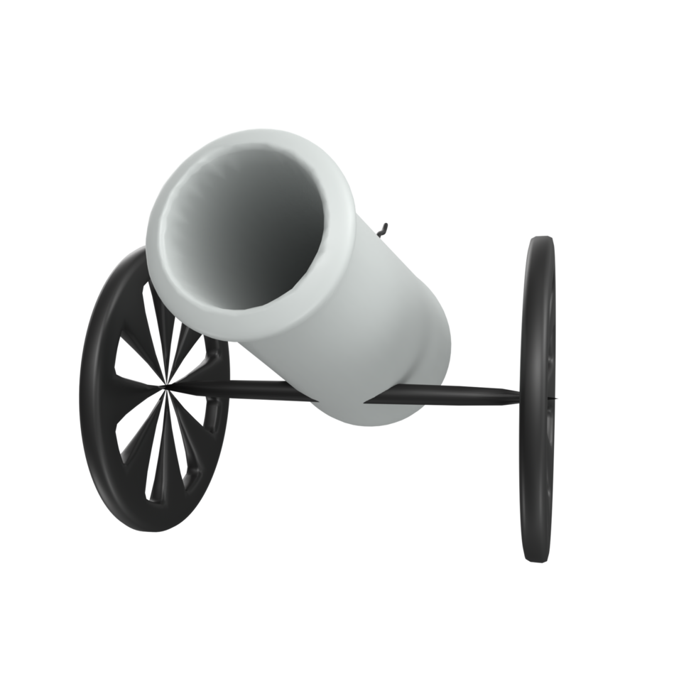 Cannon isolated on transparent png