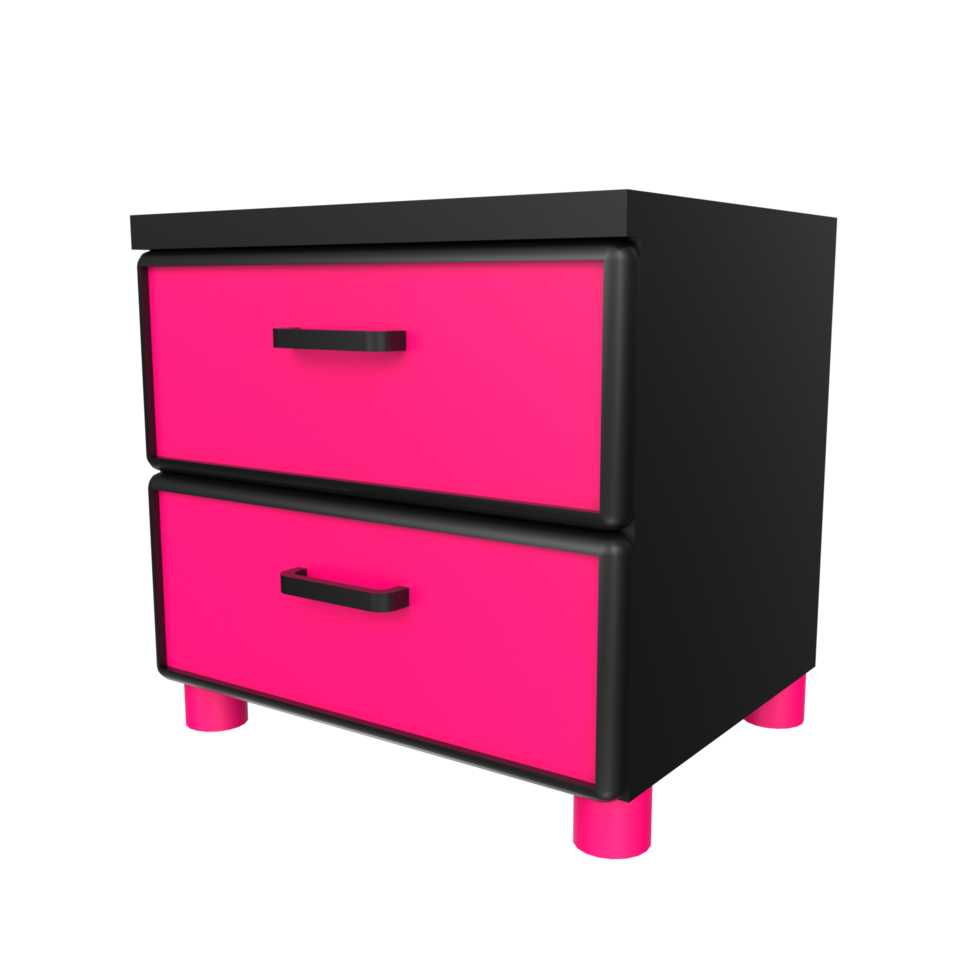 Nightstand isolated on transparent png