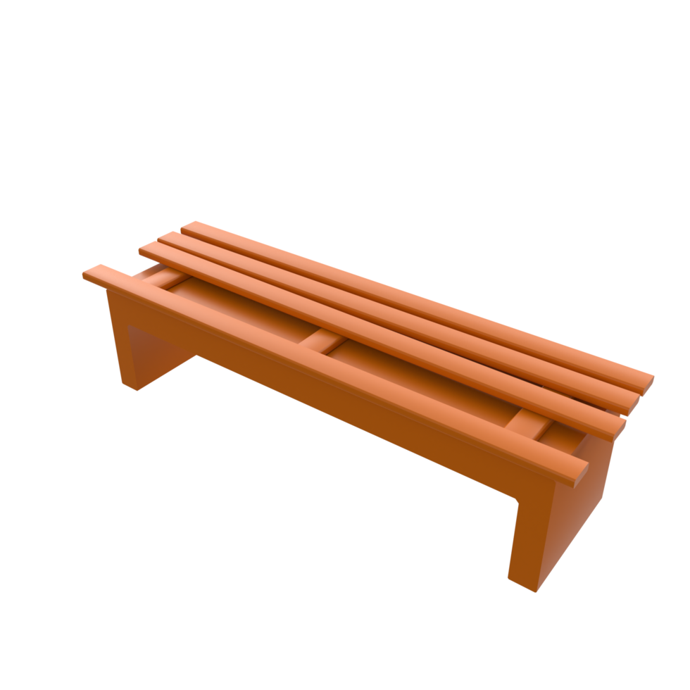 Bench isolated on transparent png