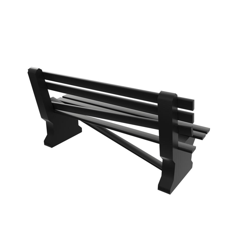 Bench isolated on transparent png