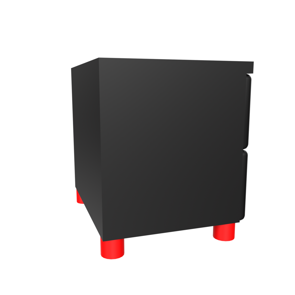 Nightstand isolated on transparent png