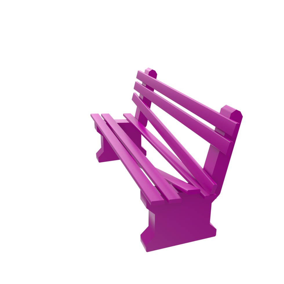 Bench isolated on transparent png