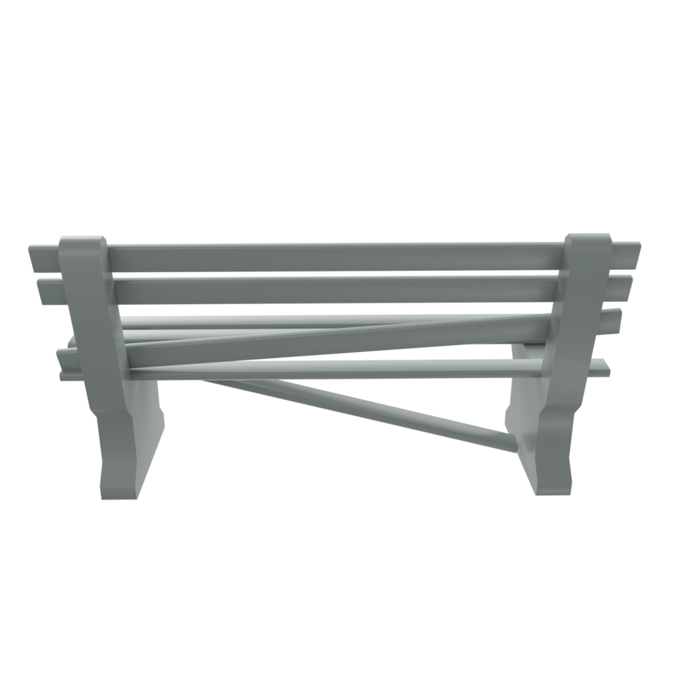 banc isolé sur transparent png