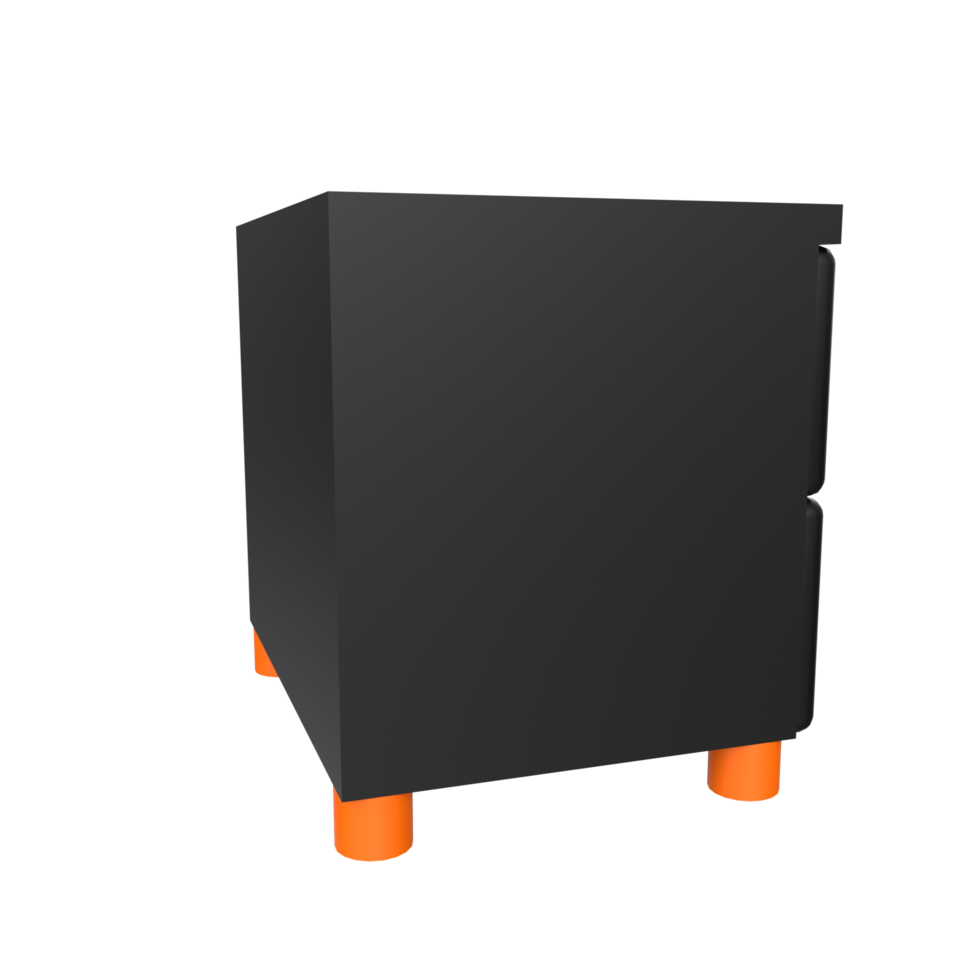 Nightstand isolated on transparent png