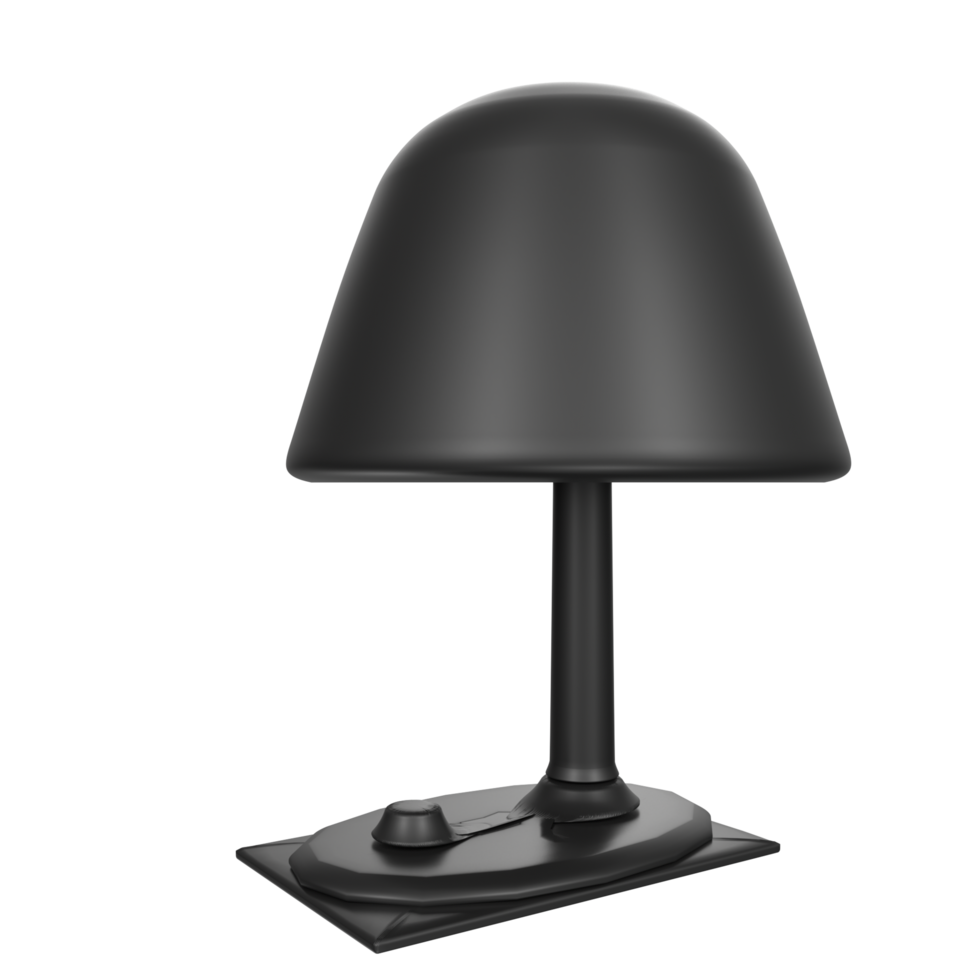 Desk lamp isolated on transparent png