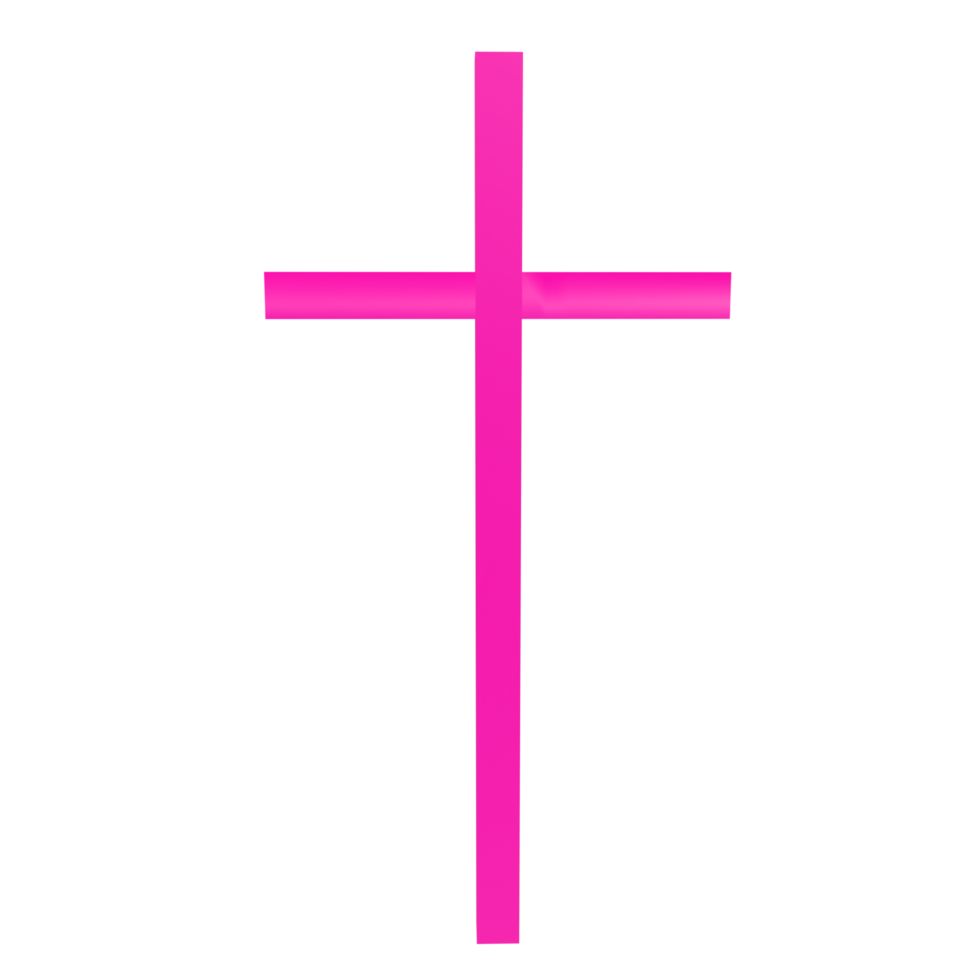 Jesus cross isolated on transparent png