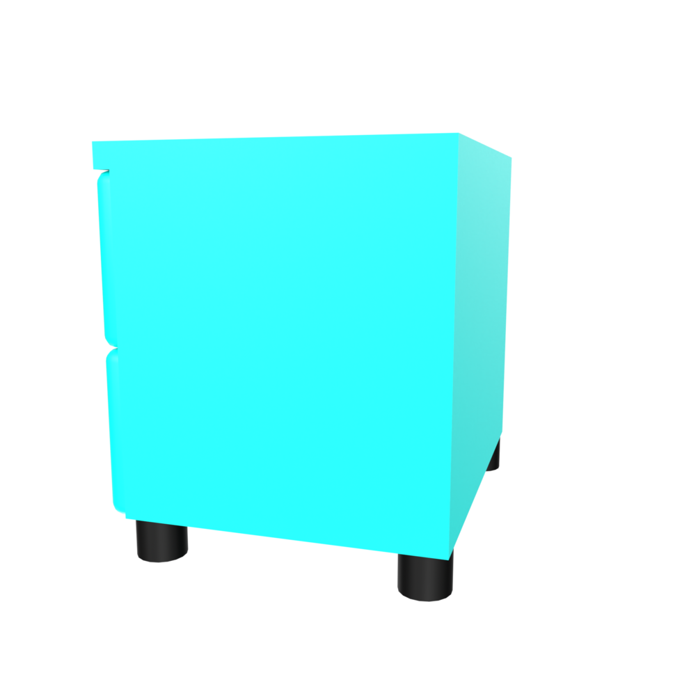 Nightstand isolated on transparent png