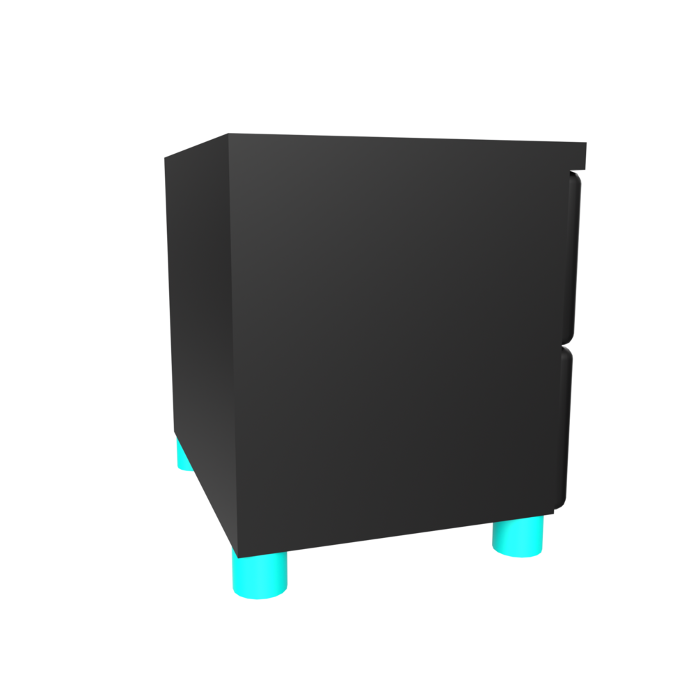 Nightstand isolated on transparent png