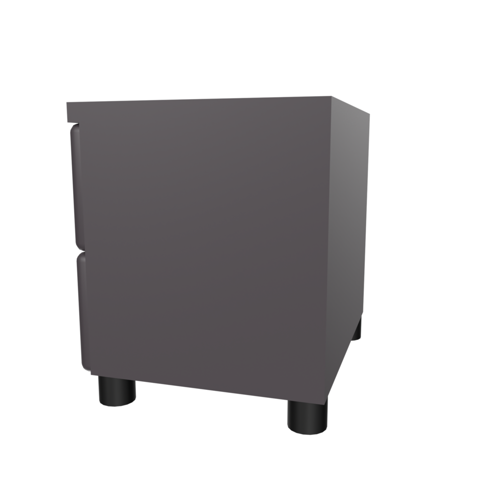 Nightstand isolated on transparent png