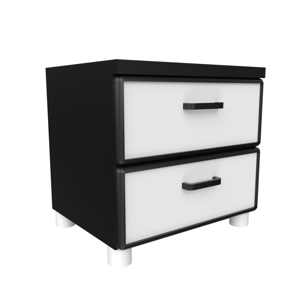 Nightstand isolated on transparent png