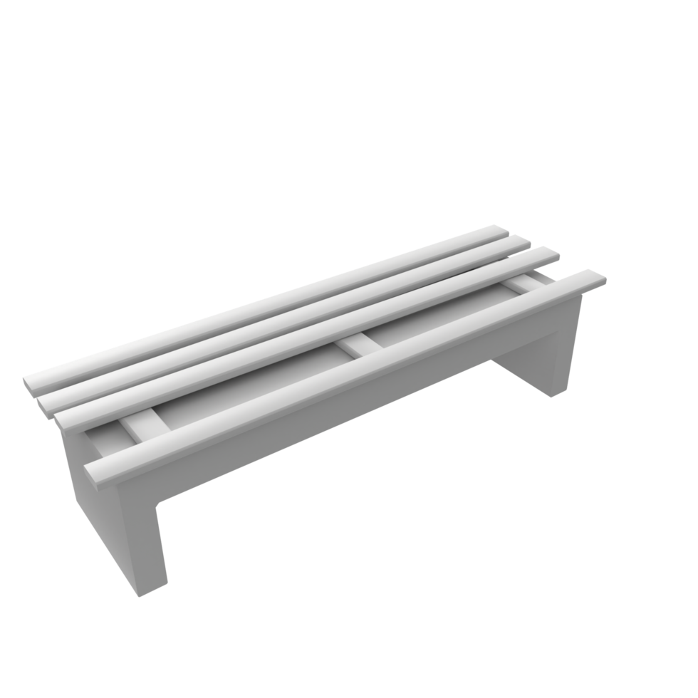 Bench isolated on transparent png