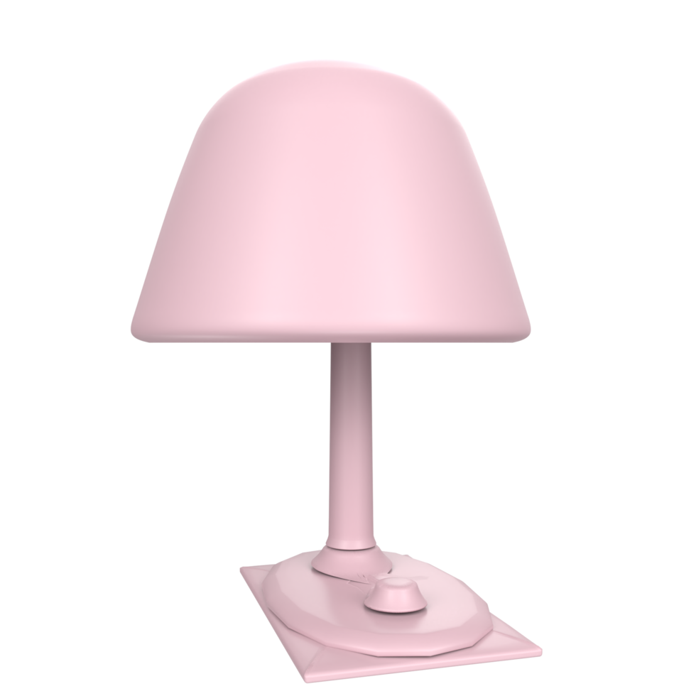 Desk lamp isolated on transparent png