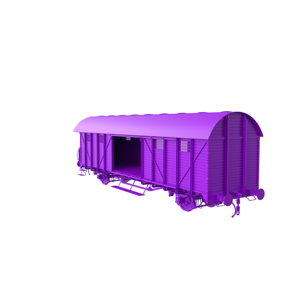 Train vagon isolated on transparent png