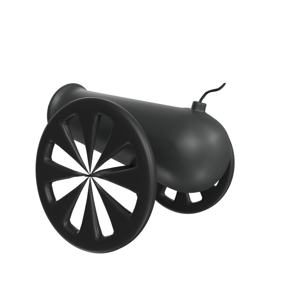 Cannon isolated on transparent png