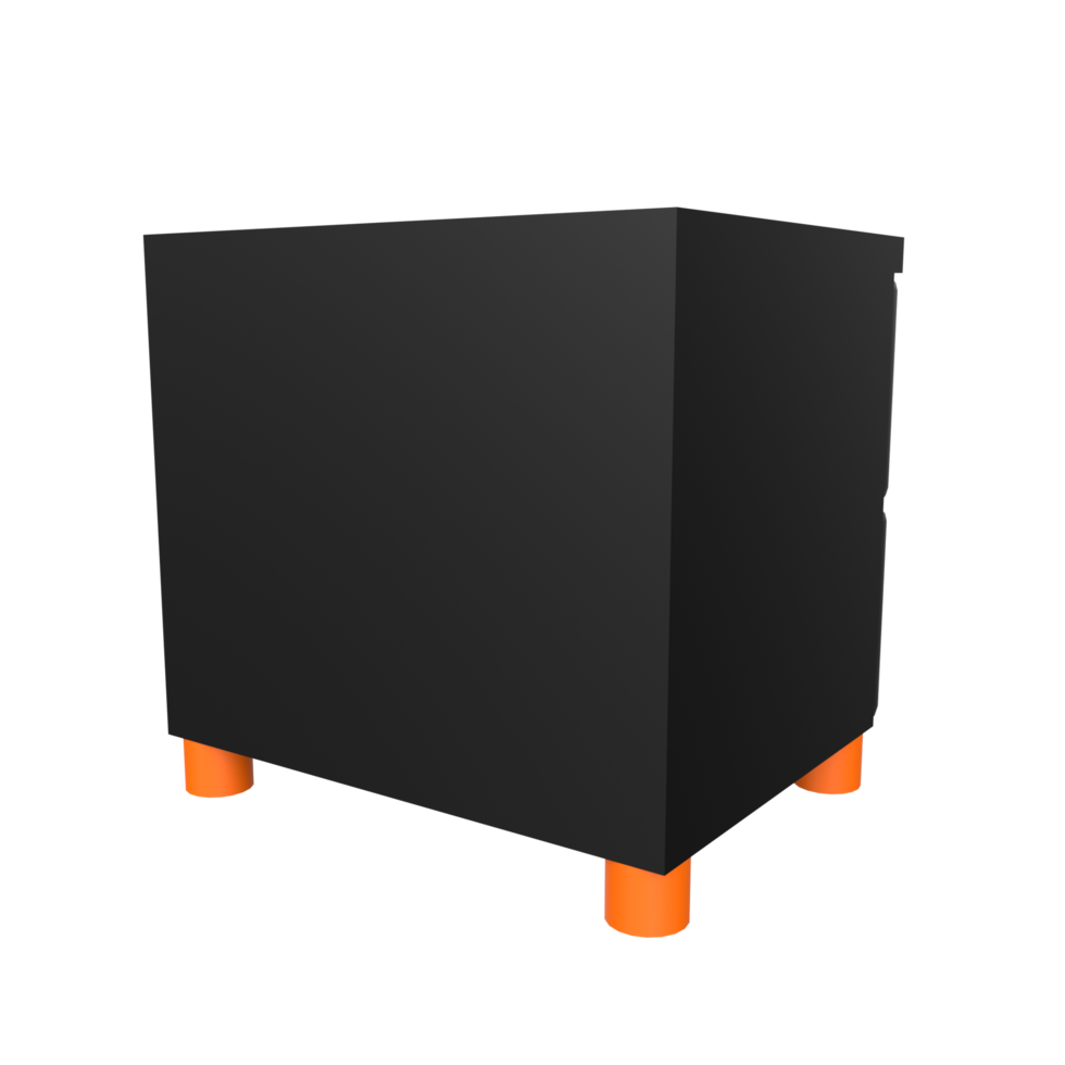 Nightstand isolated on transparent png