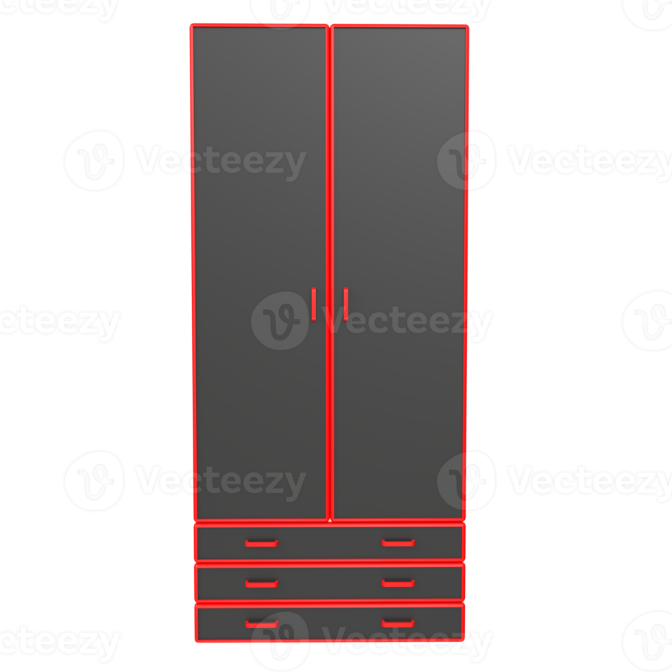 Cupboard isolated on transparent png