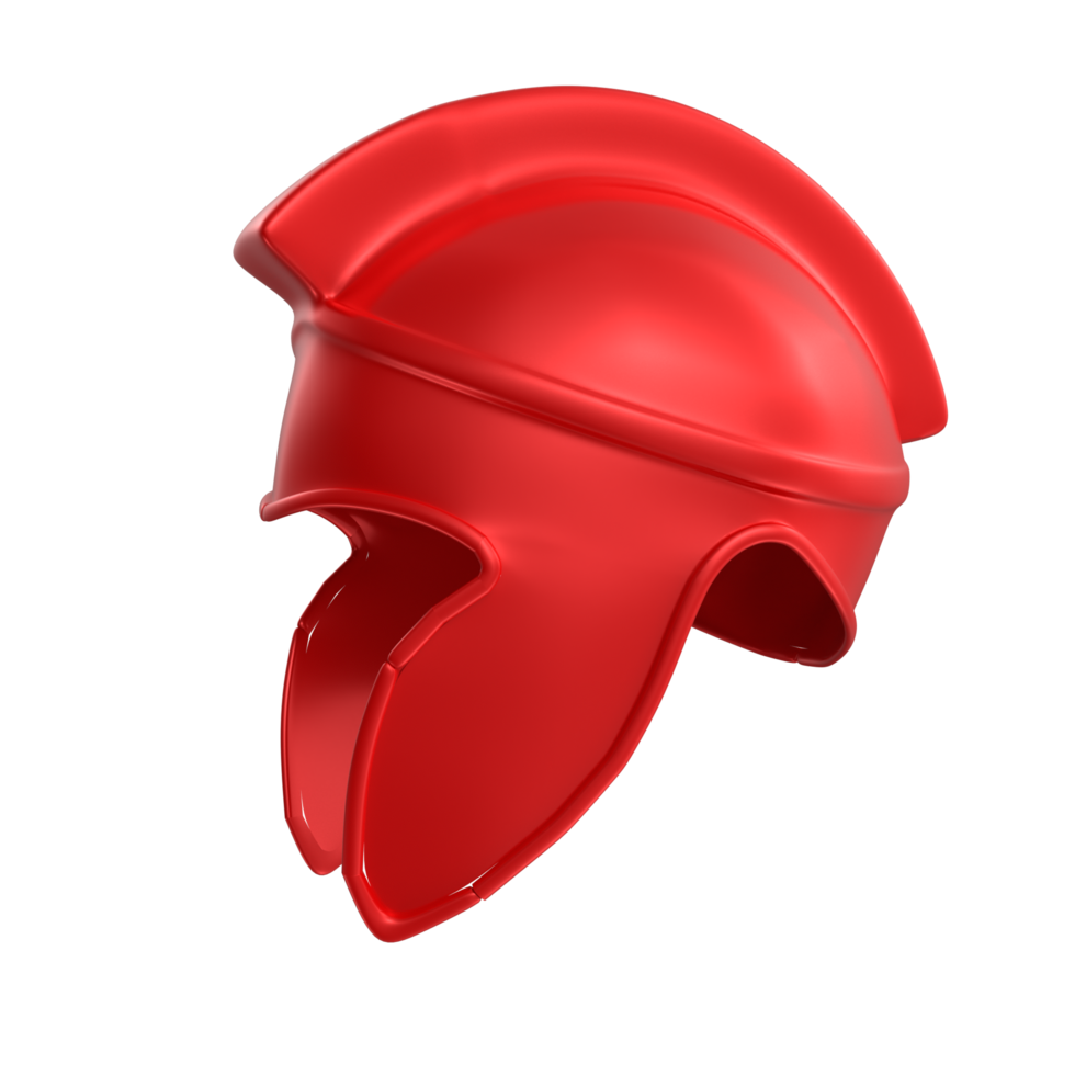 Spartan helmet isolated on transparent png