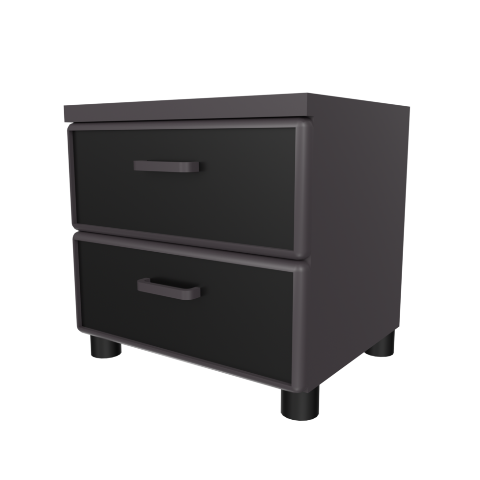 Nightstand isolated on transparent png