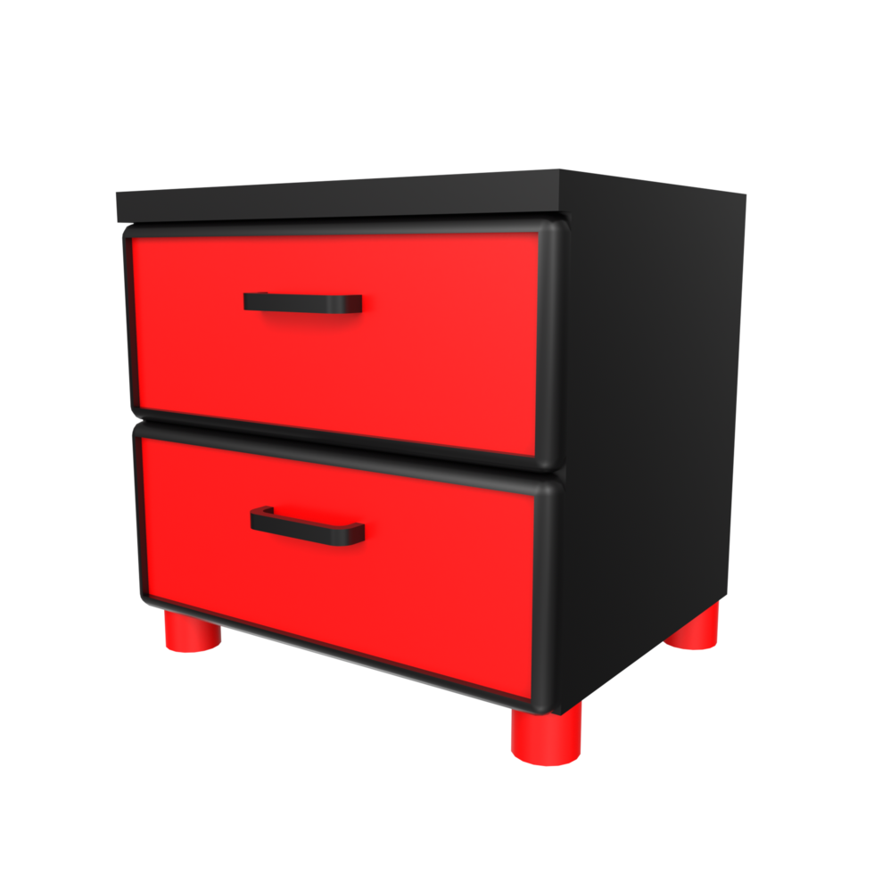 Nightstand isolated on transparent png
